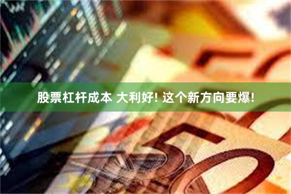 股票杠杆成本 大利好! 这个新方向要爆!
